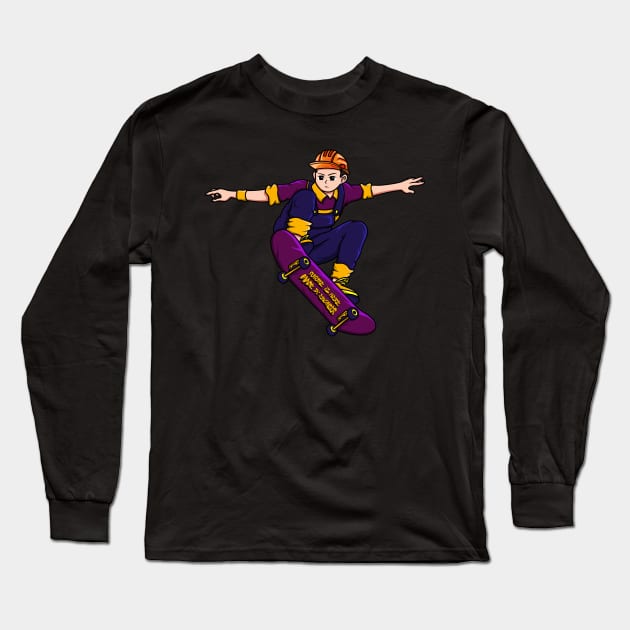 Skater Engineer Long Sleeve T-Shirt by Merch By Engineer